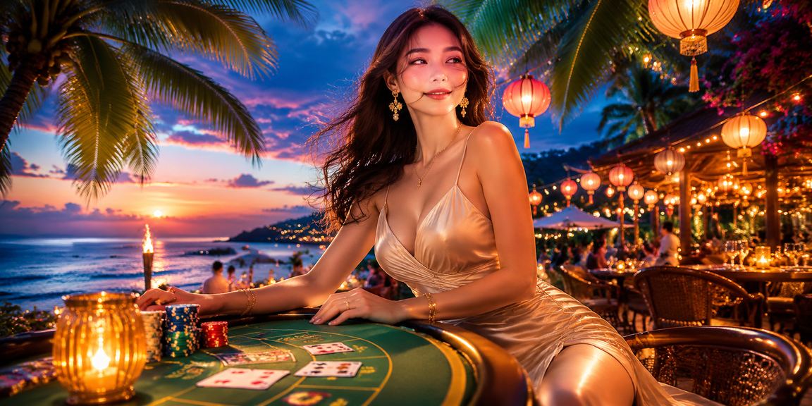 Dealer nữ phát bài Baccarat trong phòng live casino