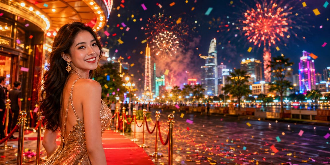 Cảnh đêm Hồ Chí Minh và không khí cá cược casino sôi động