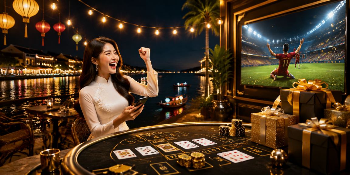 Không gian Hội An thanh lịch gợi cảm hứng chơi Baccarat tại 89bet3000